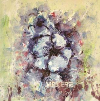 Textured Flowers oil painting